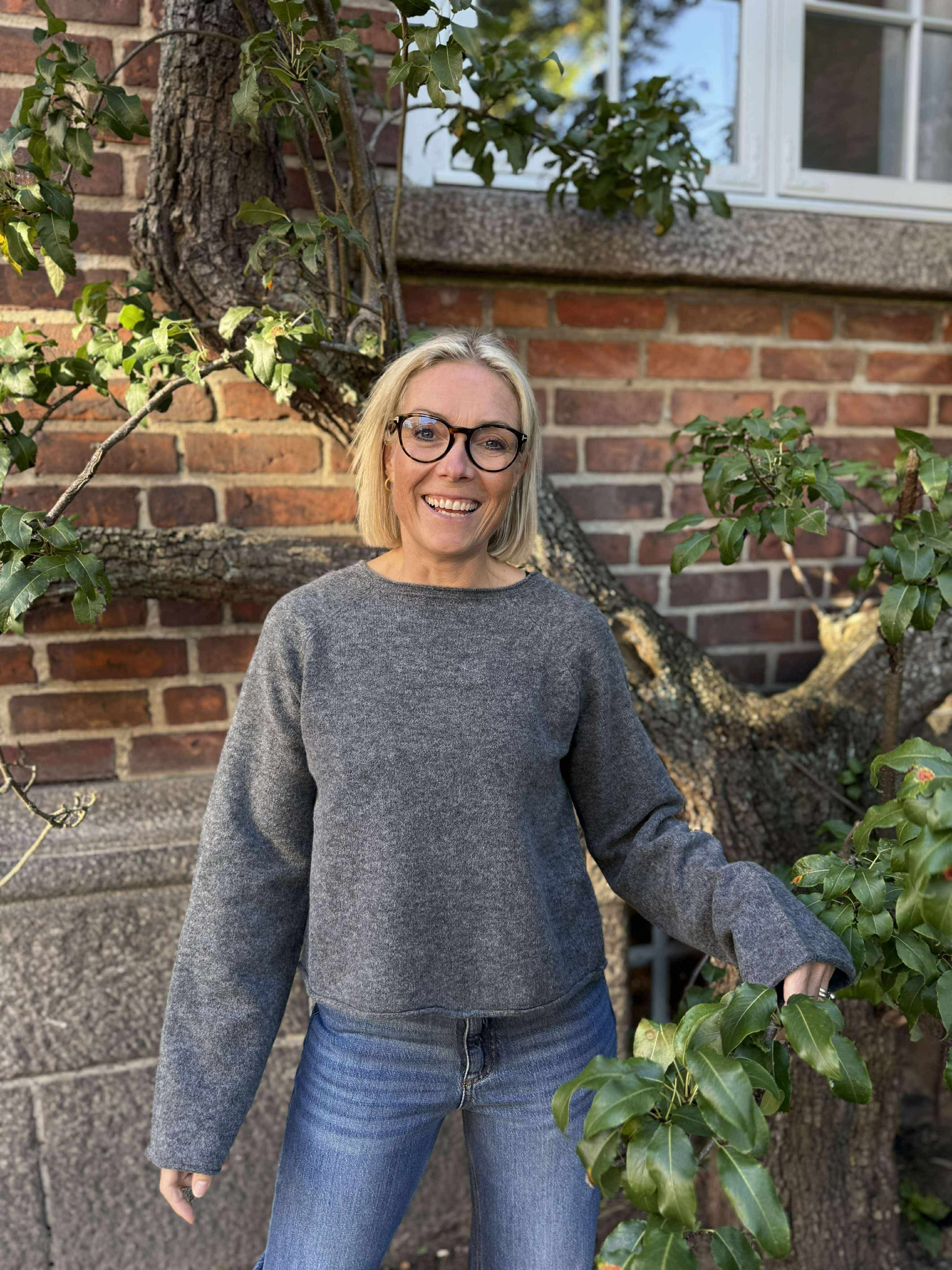 PCJIKO Knit Cardigan - Medium Grey Melange